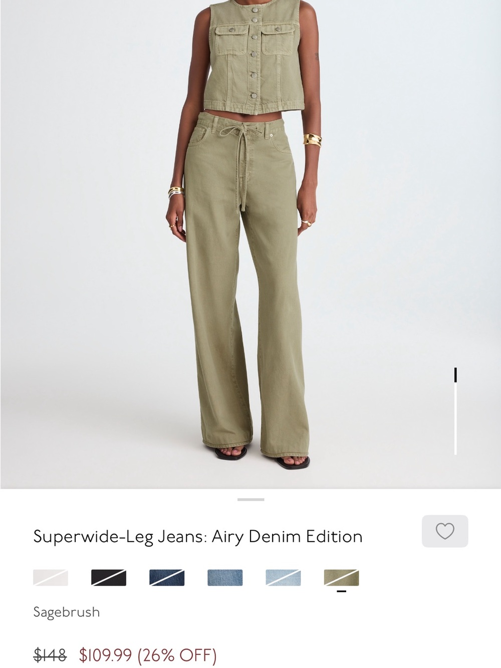 Madewell Sagebrush Wide-Leg Jeans